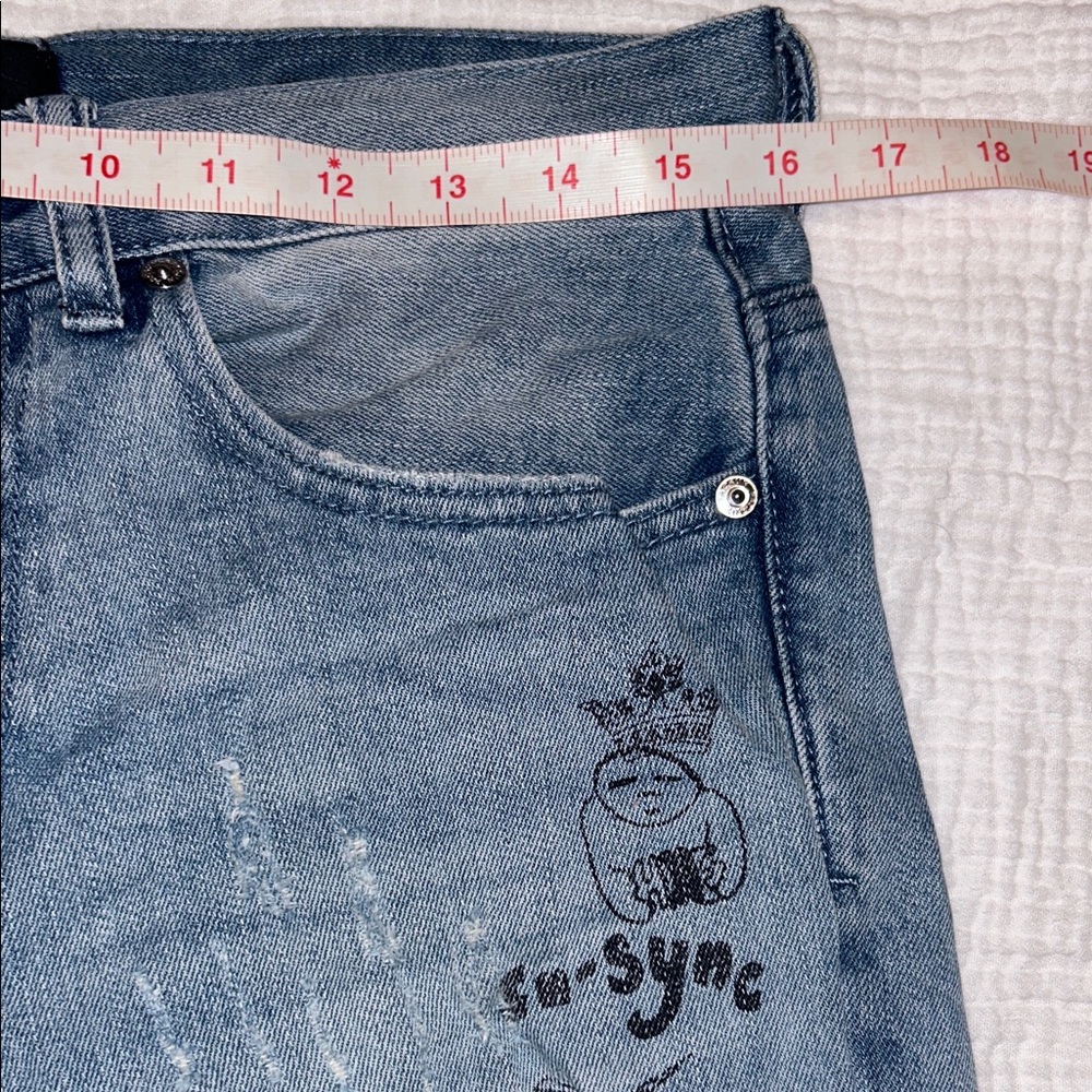 PacSun Mens Graffiti Jeans Black Graphics 31 x 32 Comfort Stretch Skinny Skater - Picture 5 of 14